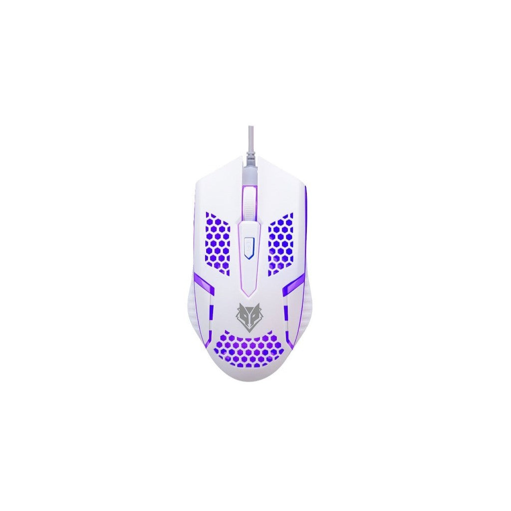 NUBWO NM100 WIRED GAMING OPTICAL MOUSE เมาส์เกมมิ่ง มีไฟ LED 1600 DPI