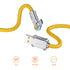 DPower 1 เมตร CB-X07P USB-A to Type C Data Cable 6A Yellow