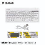 NUBWO NKB112 WIRELESS AND BLUETOOTH KEYBOARD คีย์บอร์ดไร้สาย แบบเบาบาง รับประกัน 1 ปี