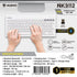 NUBWO NKB112 WIRELESS AND BLUETOOTH KEYBOARD คีย์บอร์ดไร้สาย แบบเบาบาง รับประกัน 1 ปี