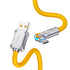 DPower 1 เมตร CB-X07P USB-A to Type C Data Cable 6A Yellow