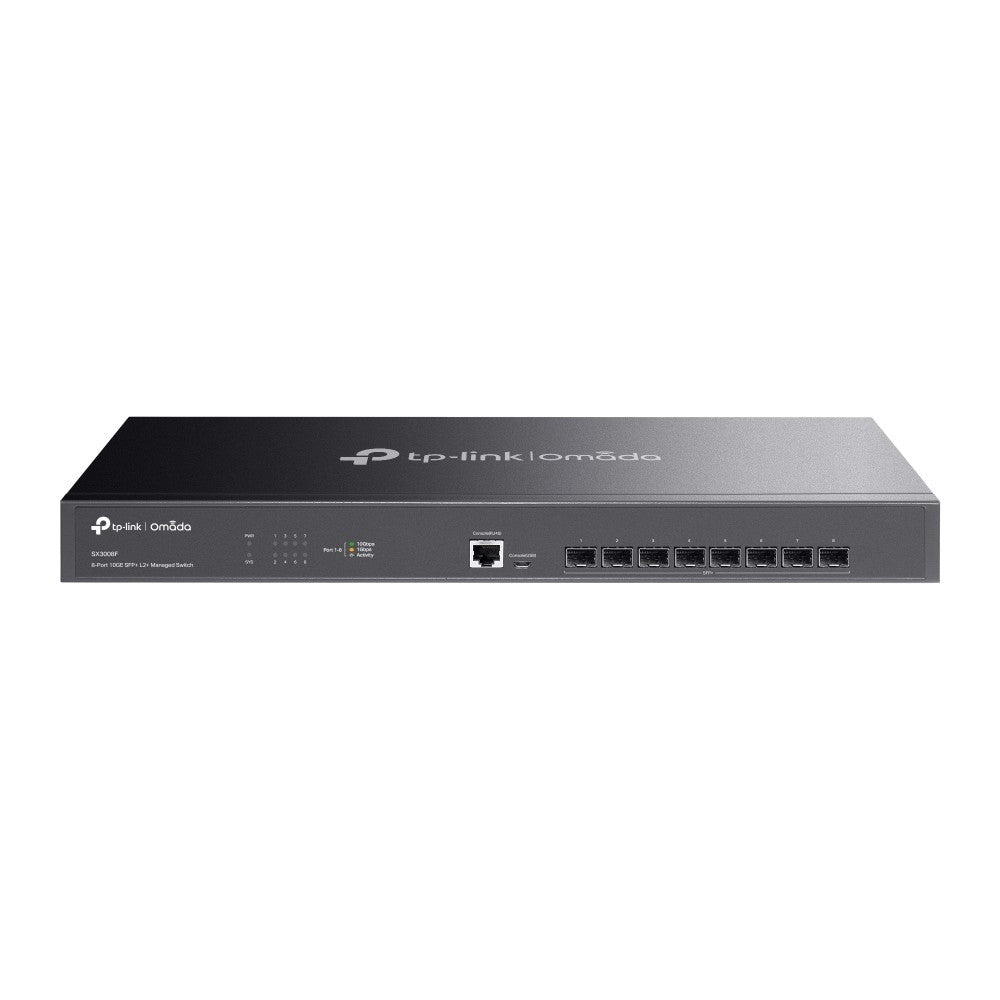 TP-LINK  SX3008F Omada 8-Port 10GE SFP+ L2+ Managed Switch รับประกัน LT