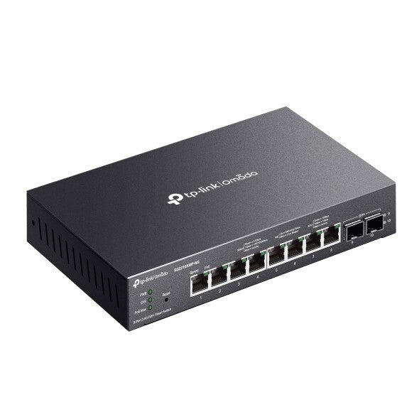 TP-LINK SG2210XMP-M2 Omada 8-Port 2.5GBASE-T Smart Switch and 2-Port 10GE SFP+