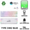 EGA TYPE CMK2 BLUE SWITCH (WHITE) GAMING KEYBOARD TKL 80% รับประกัน 2ปี