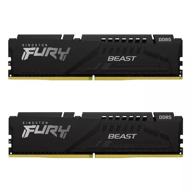 KINGSTON RAM 16GB (8GBx2) DDR5 5600MHz CL40 DIMM (Kit of 2) FURY Beast Black (KF556C40BBK2-16)