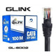 GLINK GL6002 สายแลนภายนอก สีดำ OUTDOOR CAT6 UTP CABLE ความยาว 100 เมตร (ไม่เข้าหัวไปให้)