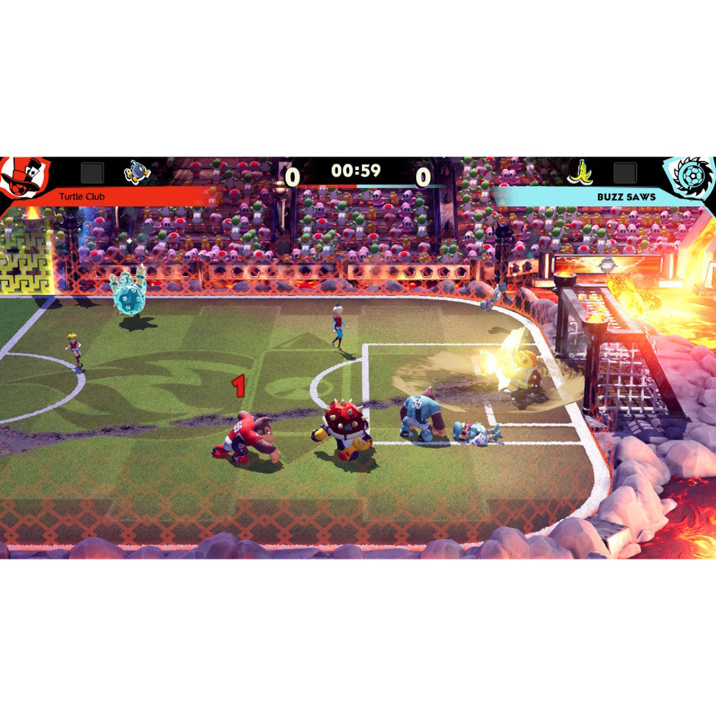 NINTENDO SWITCH Mario Strikers : Battle League ตลับเกม แผ่นเกม มือหนึ่ง