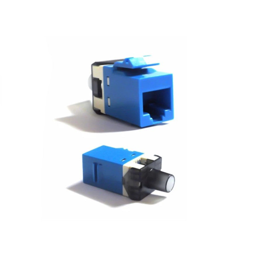 GLINK GL384 Blue เต้ารับหัว LAN RJ45 หัวแลนแบบตัวเมียสีฟ้า Female Jack แพ็ค 1 ชิ้น