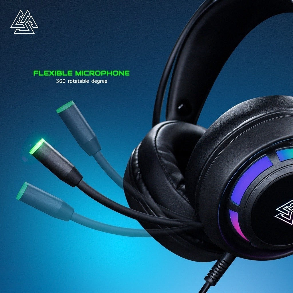 EGA TYPE H12 HEADSET GAMING มีไฟ หูฟังเกมมิ่ง รับประกัน 2 ปี