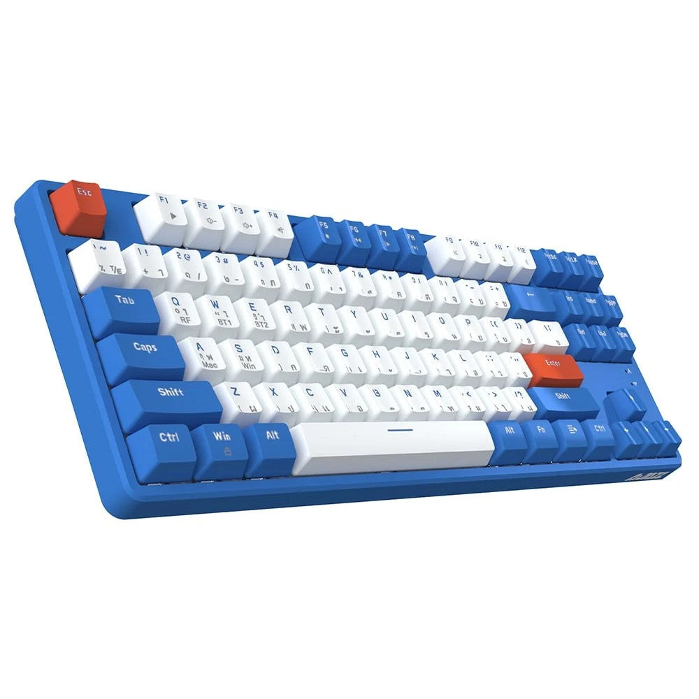 AJAZZ AK871 TKL 80% 87Key Wireless Mechanical Keyboard Hotswap Dual Moduleประกัน 1ปี