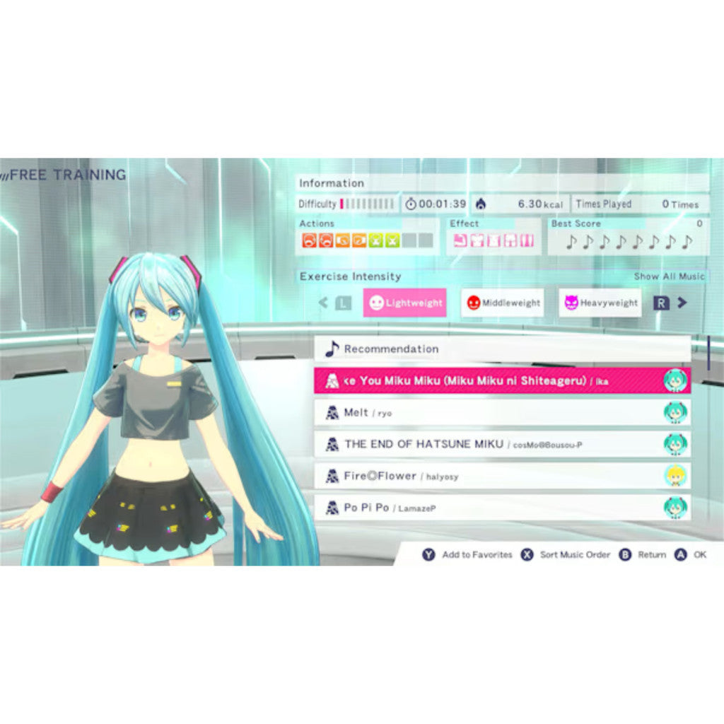 NINTENDO SWITCH FITNESS BOXING feat. HATSUNE MIKU ตลับเกม แผ่นเกม มือหนึ่ง
