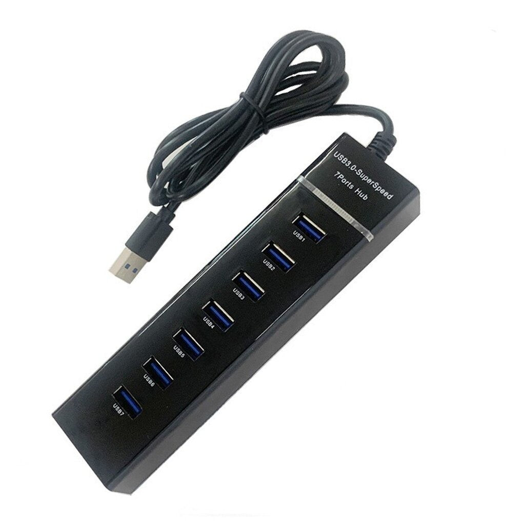 NAVA IT USB HUB 3.0 High Speed 7 Port สีดำ 30cm ฮับขยาย USB แล็ปท็อป PC