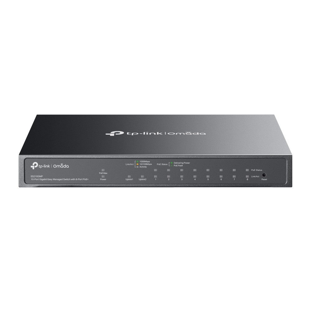 TP-LINK ES210GMP Omada 10-Port PoE+ Gigabit Easy Managed Switch รับประกันศูนย์ไทย