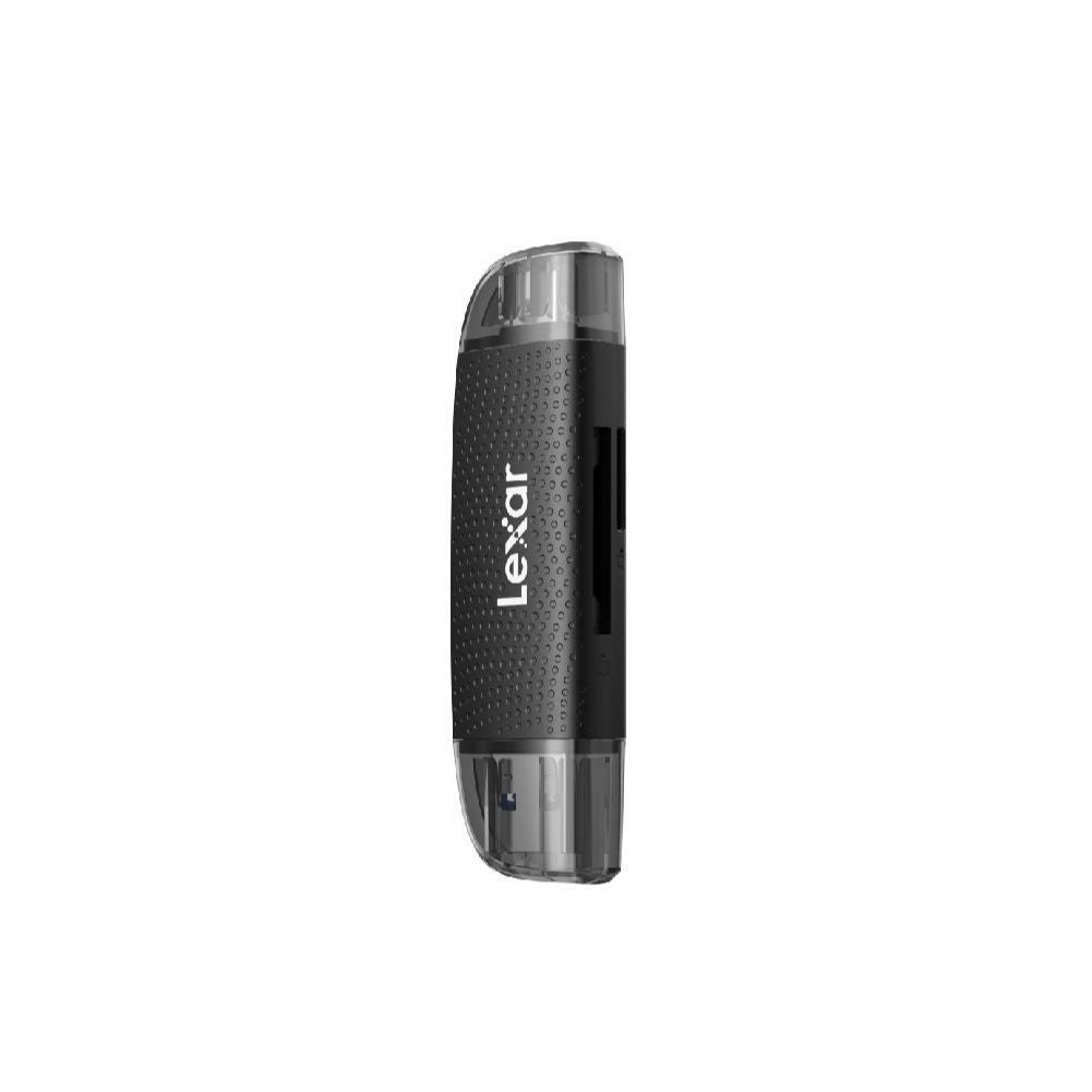 Card Reader (การ์ดรีดเดอร์) Lexar Dual-Slot SD/MicroSD Card, USB-A/C, UHS-I (LRW310X)