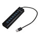 NAVA IT USB HUB 3.0 HIGH SPEED 7 PORT สีดำ 30CM ฮับขยาย USB แล็ปท็อป PC