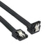 สาย SATA3 40cm ดำ งอ - 90องศา V.2022 รองรับ SATA3