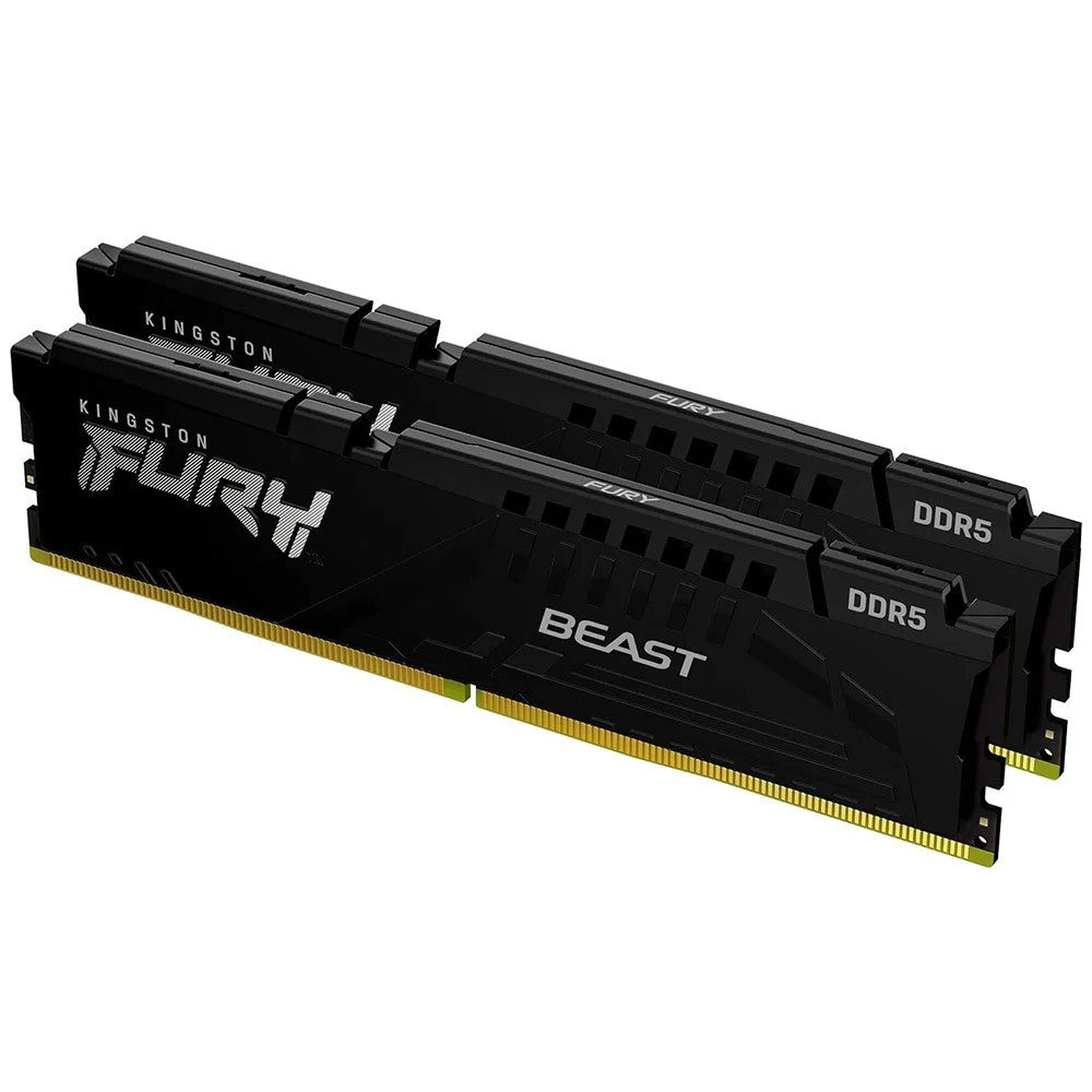 KINGSTON RAM 16GB (8GBx2) DDR5 5600MHz CL40 DIMM (Kit of 2) FURY Beast Black (KF556C40BBK2-16)