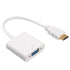 หัวแปลงพอร์ต HDMI to VGA Adapter(สีขาว)
