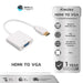 NAVA IT หัวแปลงพอร์ต HDMI TO VGA ADAPTER(สีขาว)