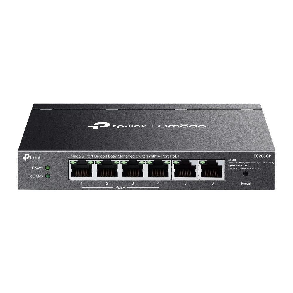 TP-LINK ES206GP Omada 6-Port PoE+ Gigabit Easy Managed Switch รับประกันศูนย์ไทย
