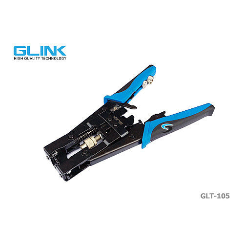 GLINK GLT-105 คีมอัดหัว F-TYPE/BNC/RCA แบบบีบ CRIMPING TOOL 3 IN 1 RG58,RG59,RG6 (F-TYPE,BNC,RCA)