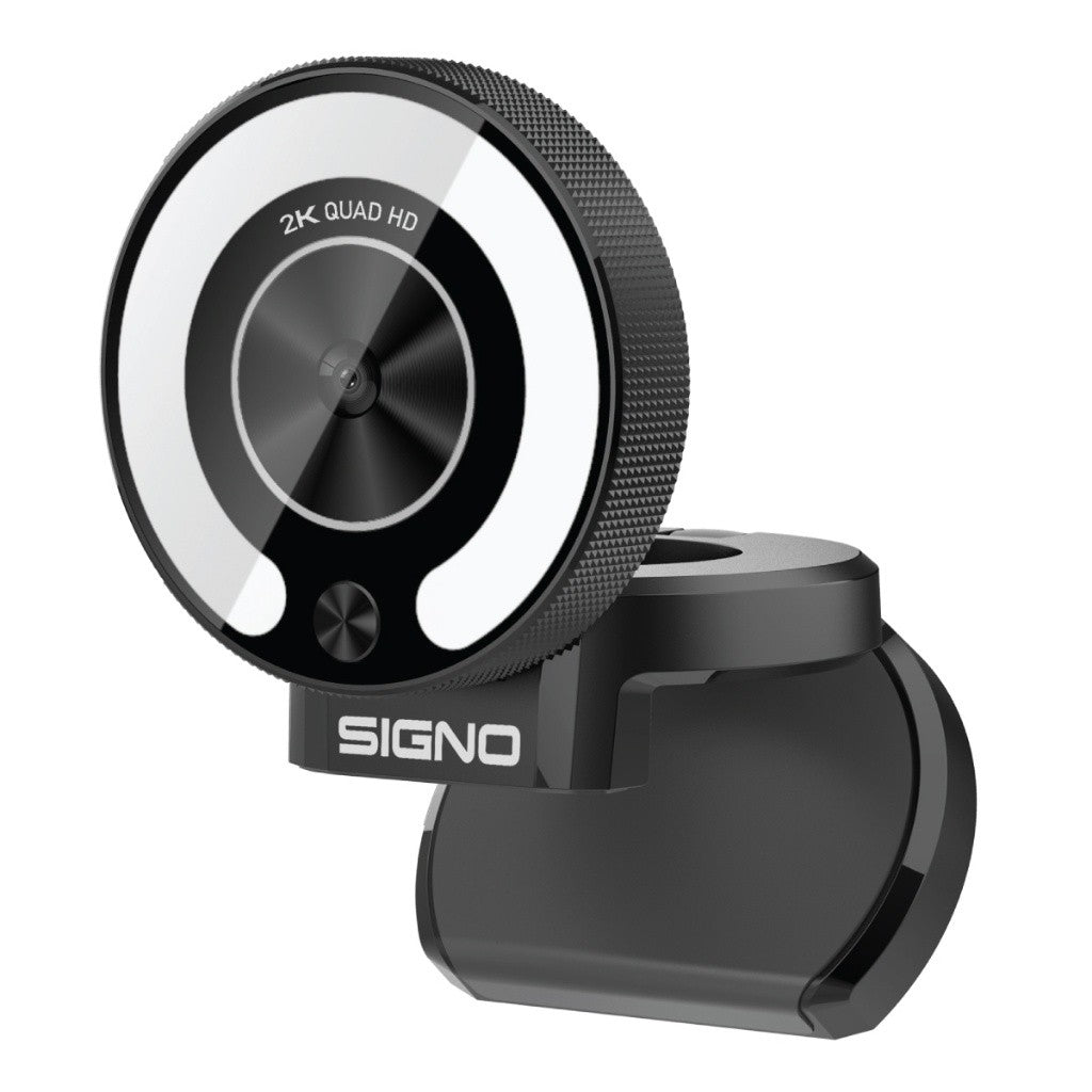SIGNO กล้องเว็ปแคม รุ่น WB-401 2K QUAD HD STREAM WEBCAM ZORRES  มีไฟ+มีขาตั้งกล้อง