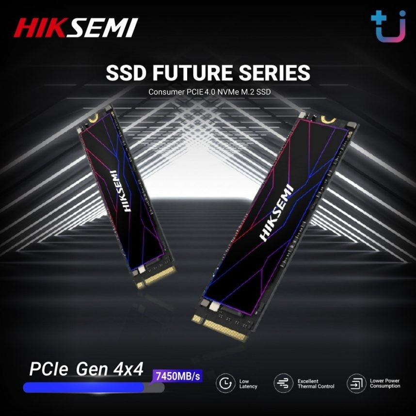 HIKSEMI FUTURE SERIES SSD 2048GB PCIe Gen4 x 4 NVMe READ 7450MB/s WRITE 6750MB/s WARRANTY 5 YEARS