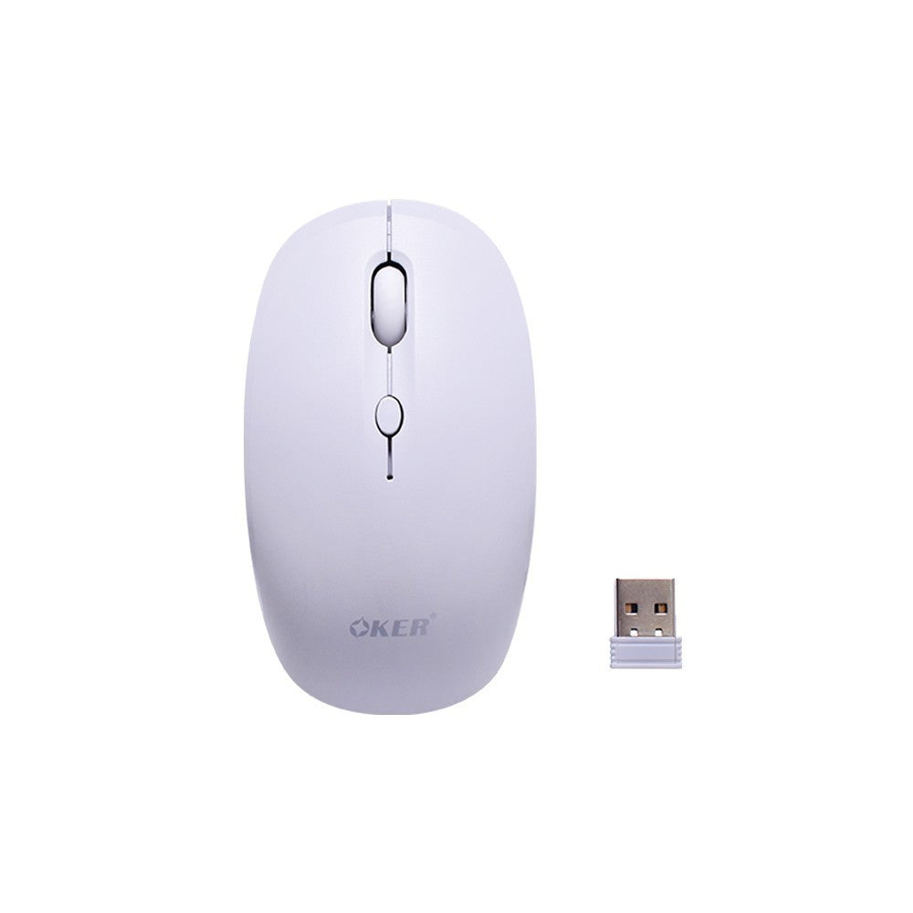 OKER MOUSE M934 BLACK / WHITE เมาส์ไร้สาย 2.4GHz