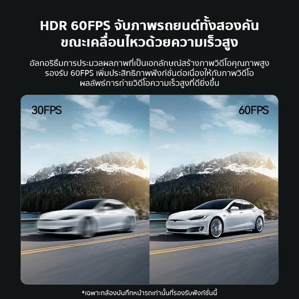 70mai DASH CAM A200 1080P HDR กล้องติดรถยนต์ มองเห็นได้เวลากลางคืน