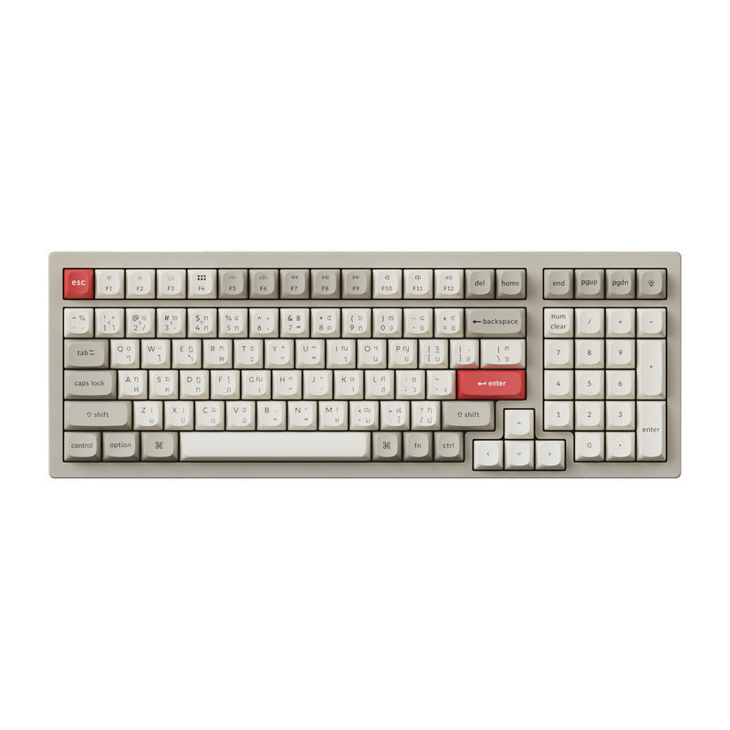 Keychron K4 max Retro Super red Wireless Keyboard TH/EN รับประกัน 1 ปี