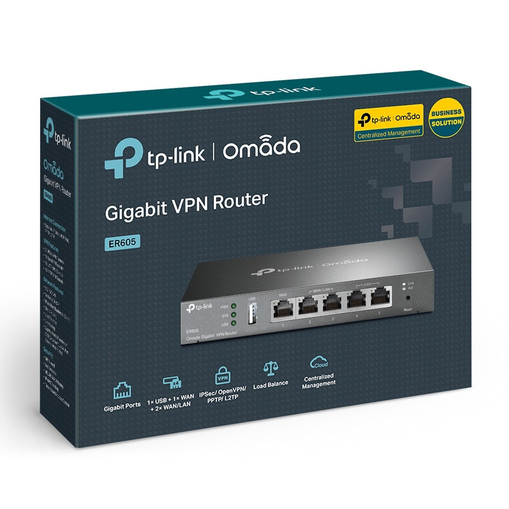 TP-LINK ER605 OMADA GIGABIT VPN ROUTER รับประกันตลอดการใช้งาน