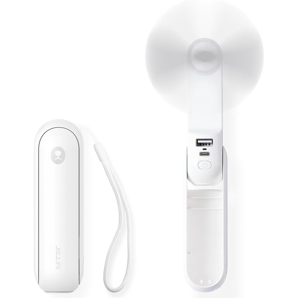 JISULIFE F8 WHITE 3-in-1 Multi-function 2 ระดับ 2,000 mAh /ไฟฉาย/แบตสำรอง สีขาว