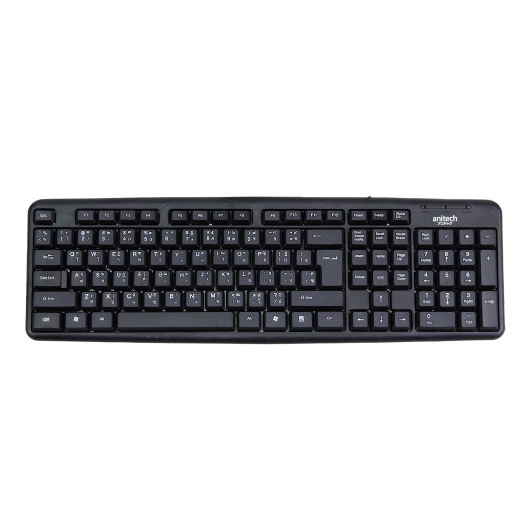 ANITECH P302 WIRED KEYBOARD คีย์บอร์ดมีสายดีไซน์กันน้ำ