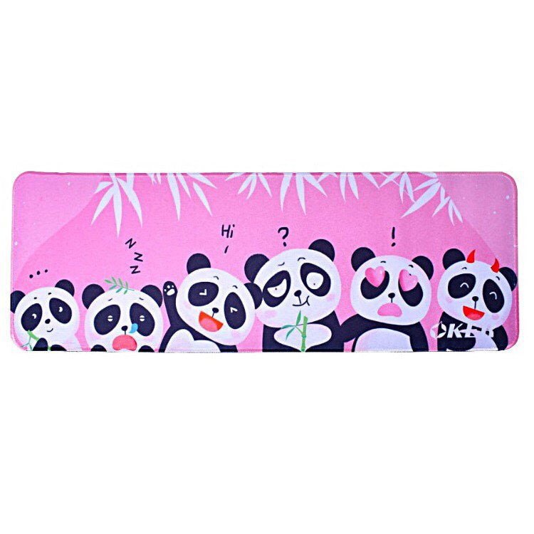 แผ่นรองเมาส์ Mouse Pad Oker PA-204 Panda (80 x30mm)  แผ่นรองเมาส์ขนาดใหญ่ ใช้งานได้สะดวก