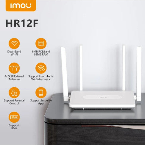 IMOU HR12F Wi-Fi ROUTER AC1200 Dual Band เราเตอร์ไวไฟ รับประกัน 2 ปี