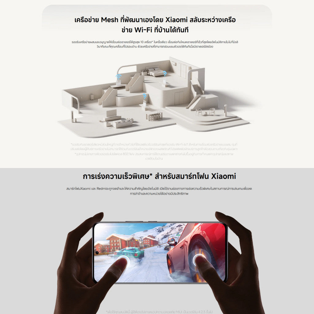 Xiaomi Router BE3600 เราเตอร์ไร้สาย Wi-Fi 7 ความเร็วไร้สายระดับ 3600 Mbps ชิปควอดคอร์ รับประกัน 1 ปี