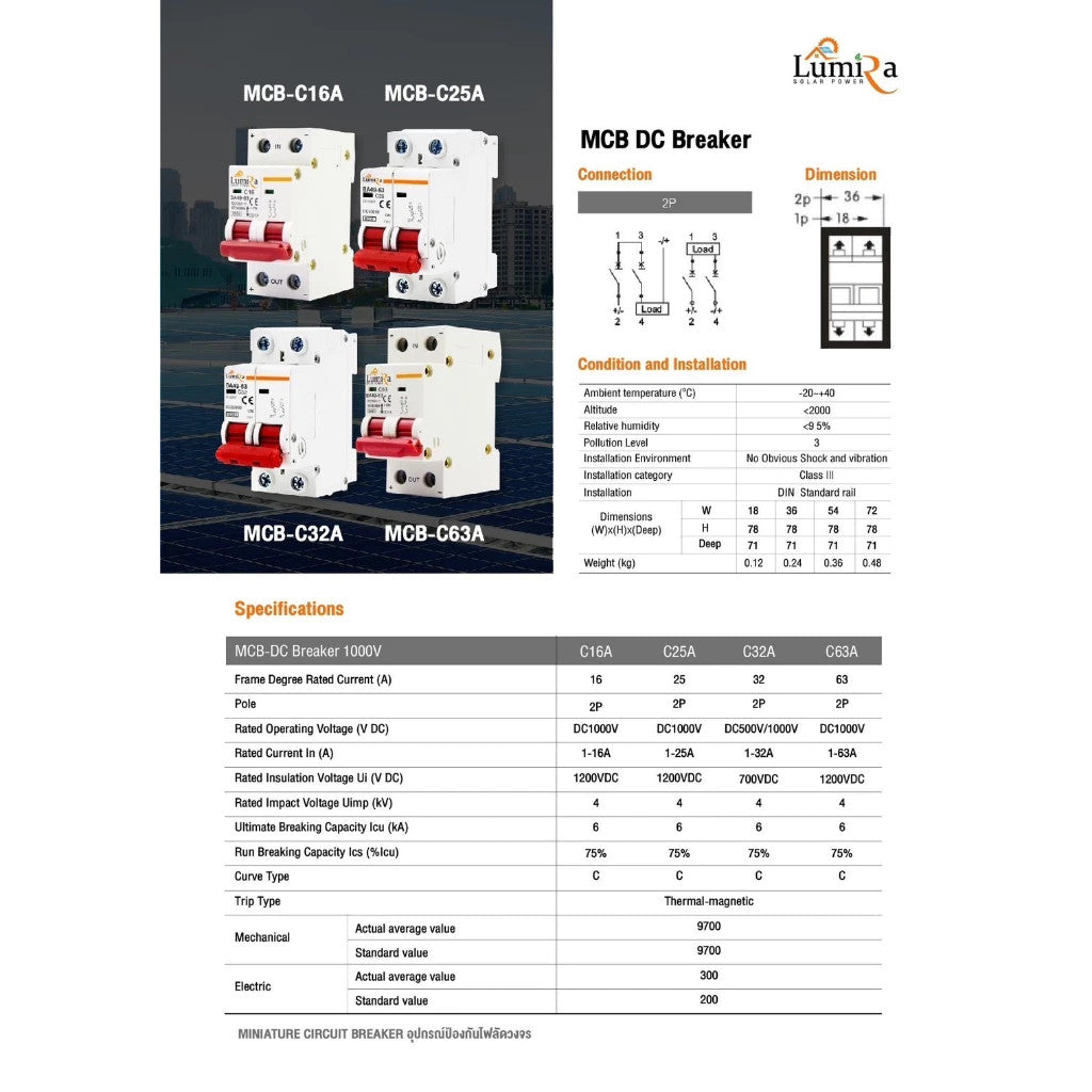LUMIRA RCCB-B 2P-40A,2P-63A  4P-40A,4P-63A