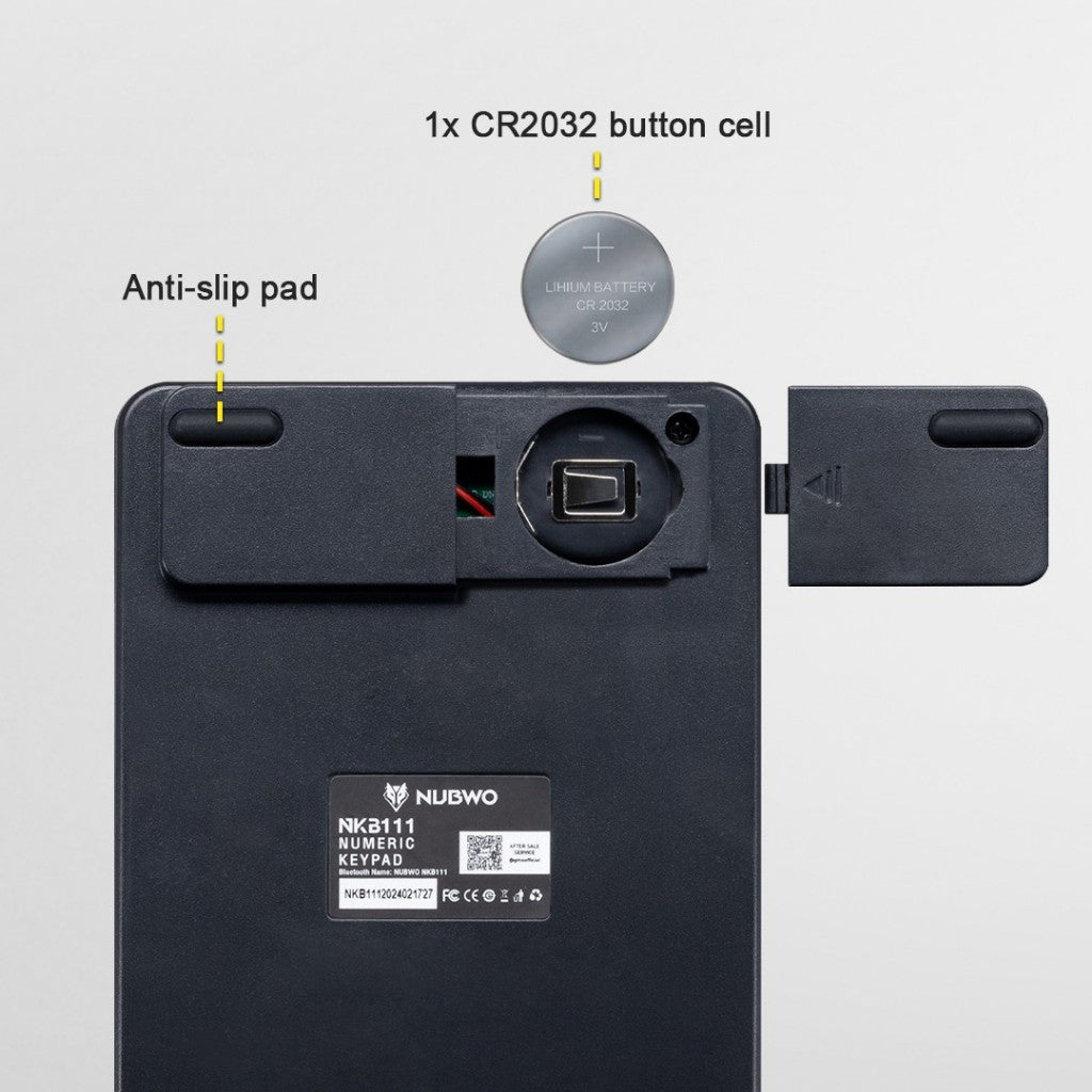 NUBWO NKB111 BLUETOOTH NUMERRIC KEYPAD คีย์บอร์ดตัวเลขบลูทูธ รับประกัน 1 ปี