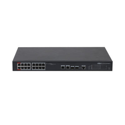 DAHUA PFS4218-16ET-240 16-port 100 Mbps + 2-port Gigabit Managed PoE Switch 240W