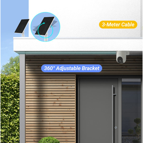 EZVIZ HB8 Lite + Solar Panel 5W SmartHome Battery Camera Kit กล้องวงจรปิดไร้สาย 2K (3MP)