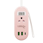 LUMIRA LS-024/2U สายยาว 1.2M เก็บสายได้ 2 เต้ารับ 2USB + 1USB-C ประกัน3ปี
