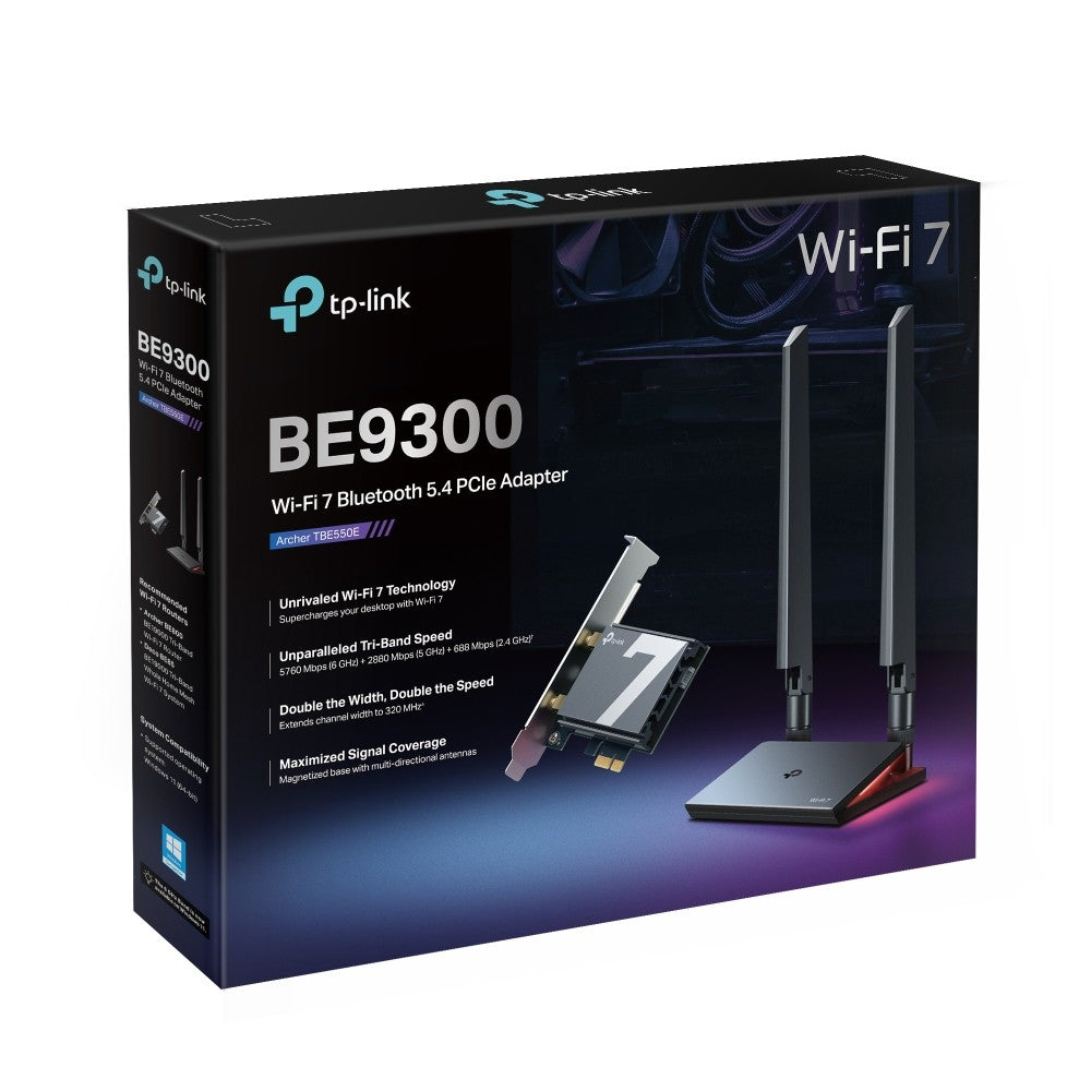 TP-Link Archer TBE550E PCIe Adapter BE9300 Wi-Fi 7 Bluetooth 5.4 รับประกันศูนย์ไทย