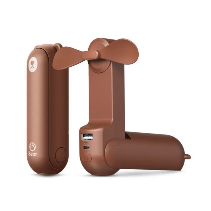 JISULIFE F8 BROWN 3-in-1 Multi-function 2 ระดับ 2,000 mAh /ไฟฉาย/แบตสำรอง สีน้ำตาล