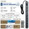 GLINK GPDU-09B BLUE 2M รางปลั๊กไฟตู้ Rack 8 ช่อง ยาว 2 เมตร 1 สวิตช์ สีฟ้า Overload มอก.แท้