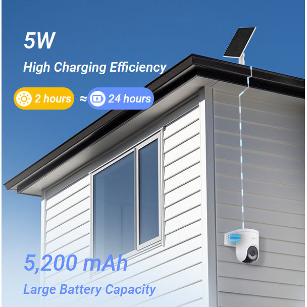EZVIZ HB8 Lite + Solar Panel 5W SmartHome Battery Camera Kit กล้องวงจรปิดไร้สาย 2K (3MP)