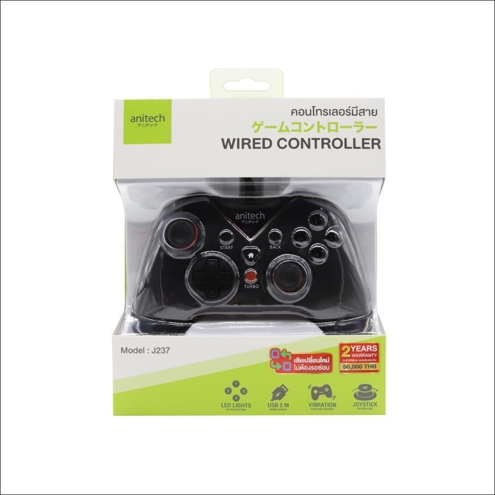 ANITECH J237 WIRED CONTROLLER USB JOYSTICK จอยเกมส์มีสาย