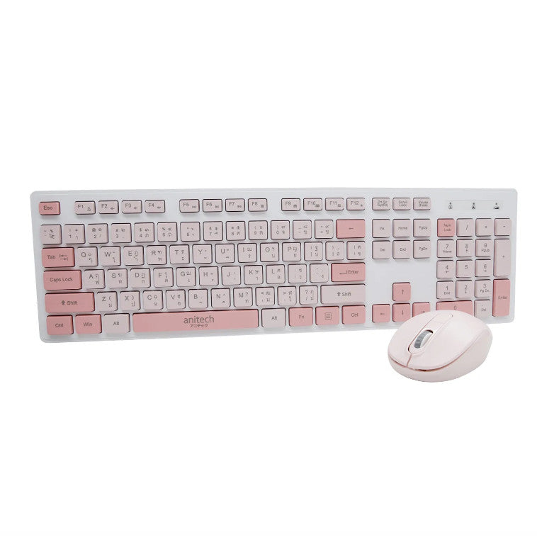 ANITECH PA811 WIRELESS MOUSE & KEYBOARD คีย์บอร์ดและเมาส์ไร้สาย