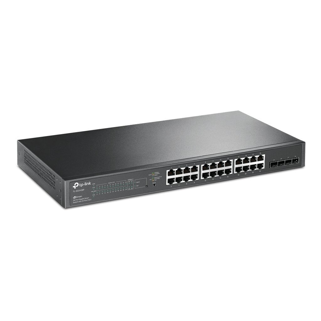 TP-LINK TL-SG2428P NEW JETSTREAM 28-PORT GIGABIT SMART SWITCH WITH 24-PORT POE+ ประกัน LT