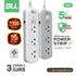 BLL B60 ปลั๊กไฟ 3ช่อง 1สวิตซ์ สีขาว สีเทา