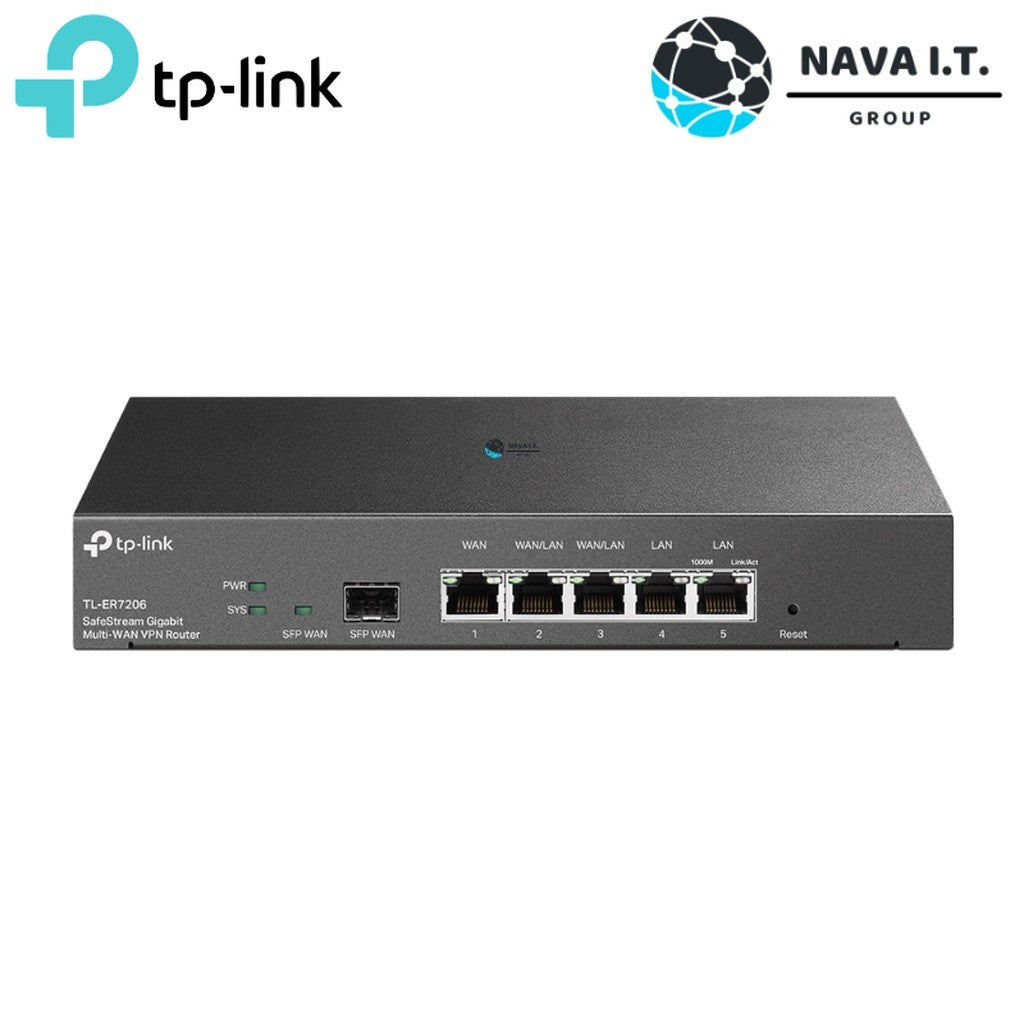 TP-LINK ER7206 5-PORT OMADA GIGABIT MULTI-WAN VPN ROUTER รับประกันศูนย์ตลอดอายุการใช้งาน